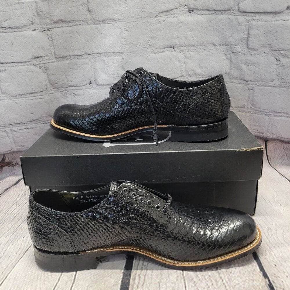 Stacy Adams Madison Anaconda Plain Toe Oxford - Picture 7 of 11